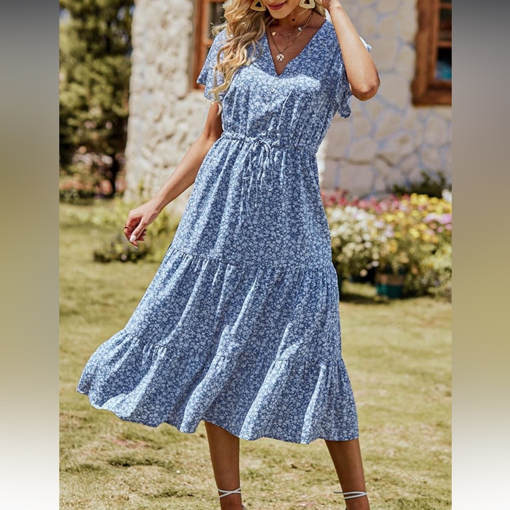 PRETTYGARDEN Summer Floral Dress